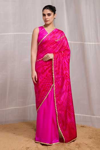 Naina Jain Dor Embroidered Saree With Unstitched Blouse Piece 