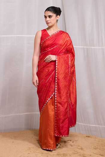 Naina Jain Dori Embroidered Saree With Unstitched Blouse Piece 
