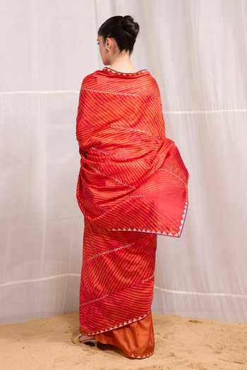 Naina Jain Dori Embroidered Saree With Unstitched Blouse Piece 