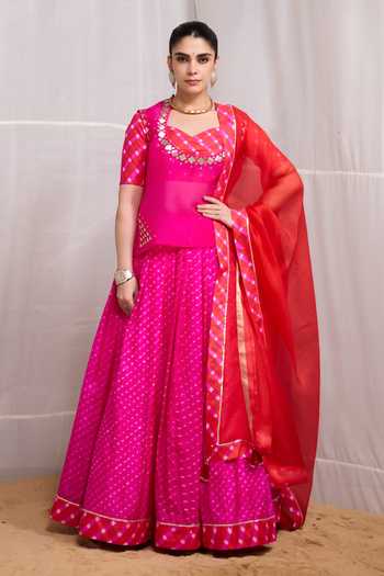 Naina Jain Rela Hand Embroidered Jacket Lehenga Set 