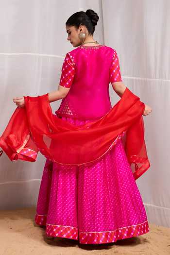 Naina Jain Rela Hand Embroidered Jacket Lehenga Set 