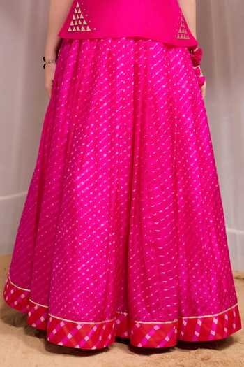 Buy Naina Jain Pink Silk, Organza, Kota Doria Rela Hand Embroidered Jacket Lehenga Set Online at Aza Fashions Buy_Naina Jain_Pink Silk, Organza, Kota Doria Rela Hand Embroidered Jacket Lehenga Set _Online_at_Aza_Fashions