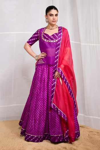 Naina Jain Rela Embroidered Jacket Lehenga Set 
