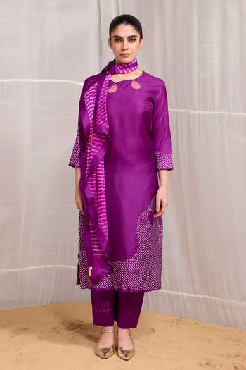 Naina Jain Raah Bandhani Kurta Pant Set 