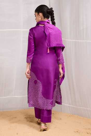 Naina Jain Raah Bandhani Kurta Pant Set 