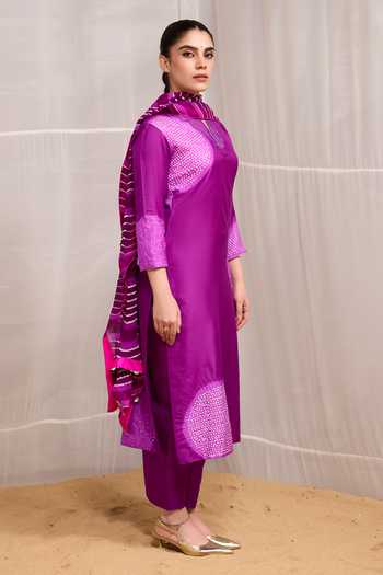 Naina Jain Saanjh Shibori Motif Kurta Set 
