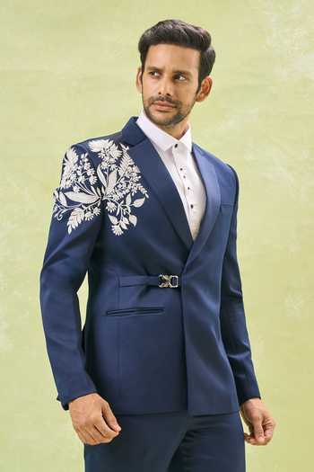 Arihant Rai Sinha Floral Embroidered Tuxedo Set