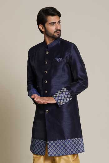 Arihant Rai Sinha Floral Butta Woven Sherwani Set 