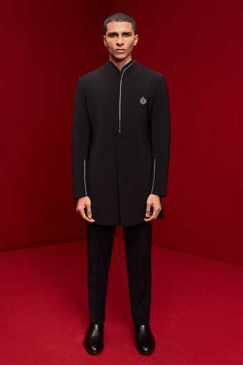Tisa - Men Placement Embroidered Sherwani Set 