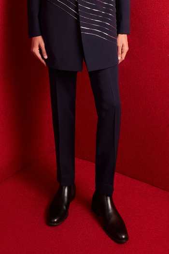 Tisa - Men_Blue Viscose Embroidered Sherwani Set _Online_at_Aza_Fashions