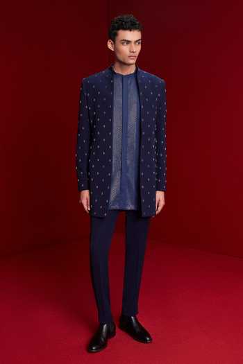 Tisa - Men Embroidered Bandhgala & Kurta Set 