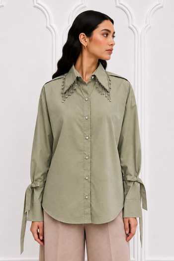 Nivedita Saboo Crystal Embellished Shirt 