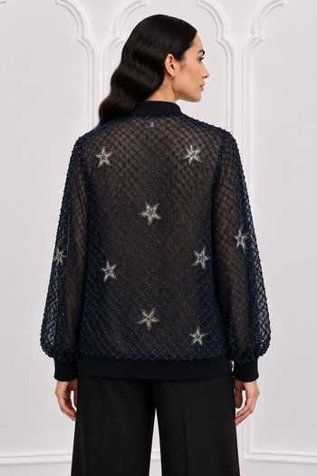 Nivedita Saboo Pret Starburst Embroidered Bomber Jacket 