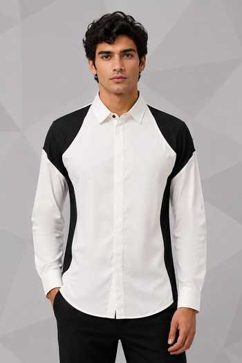 Nivedita Saboo Color Block Panelled Shirt 