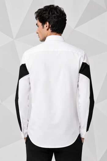 Nivedita Saboo Cut & Sew Panelled Shirt 
