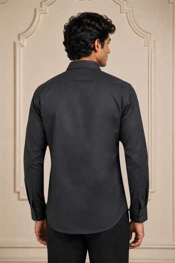 Nivedita Saboo Embroidered Pocket Patch Shirt 