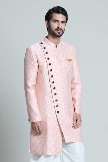 Arihant Rai Sinha Floral Jacquard Woven Sherwani Set 