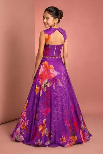 Neha Khullar Embroidered Blouse Printed Lehenga Set 