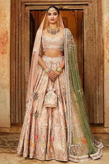 MATSYA The Royal Pichwai Embroidered Bridal Lehenga Set