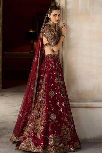 MATSYA The Royal Tree Of Life Bridal Lehenga Set