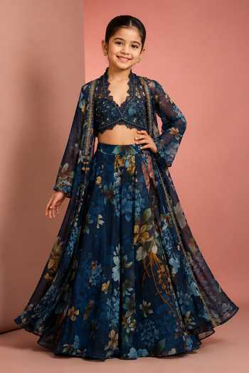 Neha Khullar Printed Jacket Sharara Set 