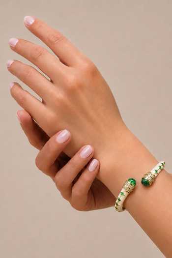 Tad Accessories Geometric Enamelled Bangle 