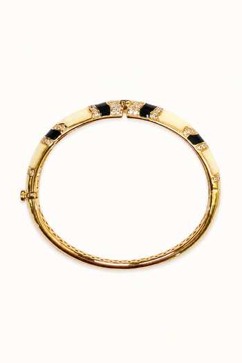 Buy Tad Accessories Green Enamelled And Stone Studded Bangle Online at Aza Fashions Buy_Tad Accessories_Green Enamelled And Stone Studded Bangle _Online_at_Aza_Fashions