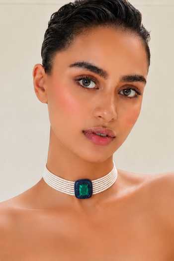 Tad Accessories Beaded Strings Choker 