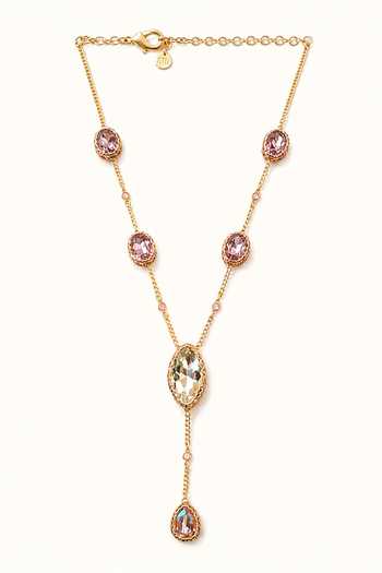 Tad Accessories Stone Studded Pendant Necklace 