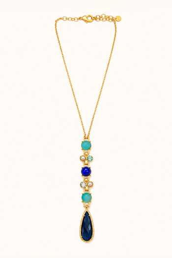 Tad Accessories Stone Studded Pendant Necklace 