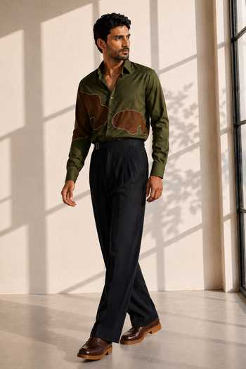 ROHIT DOSHI Olive The Above Shirt 