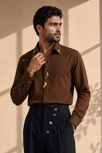 ROHIT DOSHI Animal Instinct Embroidered Shirt 
