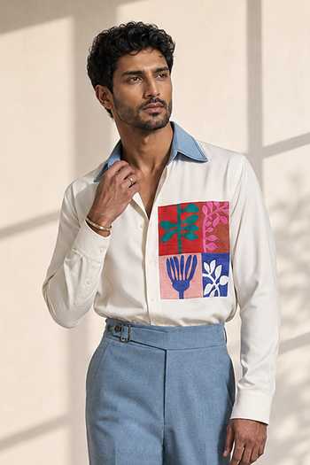 ROHIT DOSHI School Boy Patch Shirt 