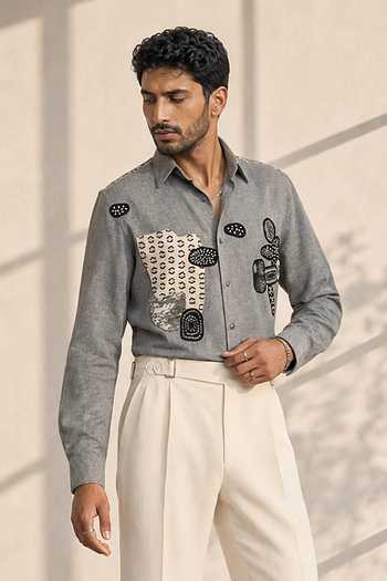 ROHIT DOSHI Rafu Embroidered Shirt 