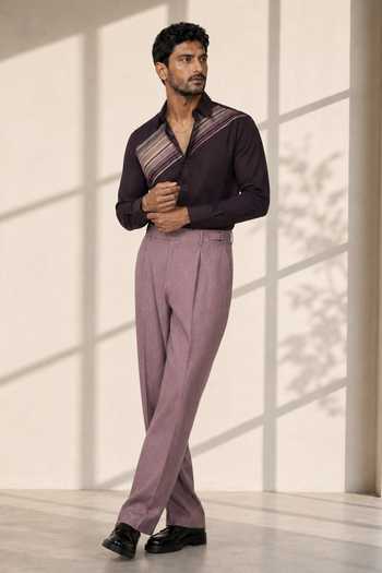 ROHIT DOSHI Perpendicular Stripes Shirt 