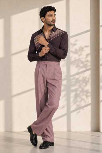 ROHIT DOSHI Perpendicular Stripes Shirt 