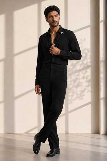 Rohit Doshi Animal Instinct Black Shirt 