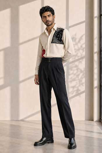 ROHIT DOSHI Crumbl Patch Pattern Shirt 