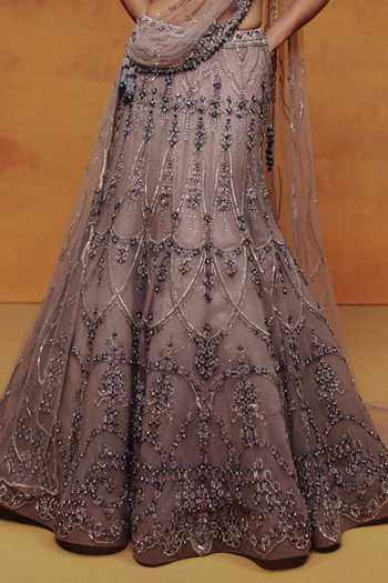 Buy Dolly J Purple Organza, Tulle Sweetheart Neck Amethyste Embroidered Corset Skirt Set Online at Aza Fashions Buy_Dolly J_Purple Organza, Tulle Sweetheart Neck Amethyste Embroidered Corset Skirt Set _Online_at_Aza_Fashions