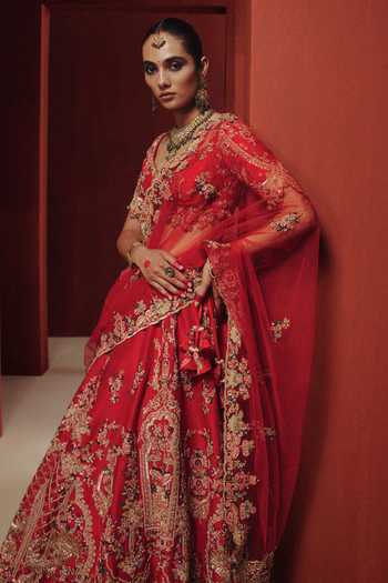 Dolly J Elysian Embroidered Bridal Lehenga Set 