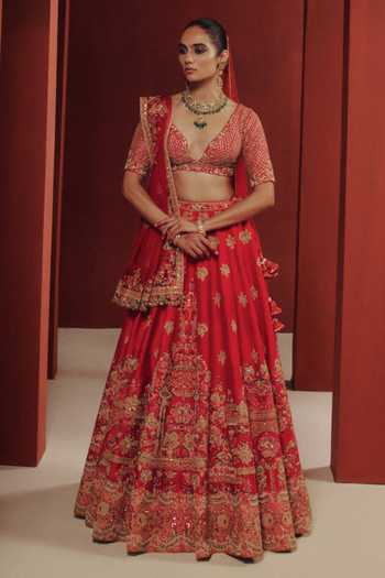 Dolly J Aloura Embroidered Bridal Lehenga Set 