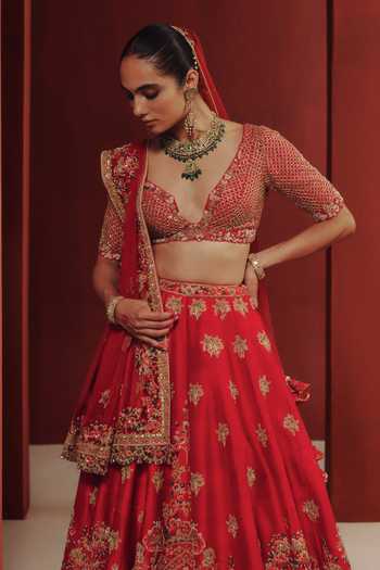 Dolly J Aloura Embroidered Bridal Lehenga Set 