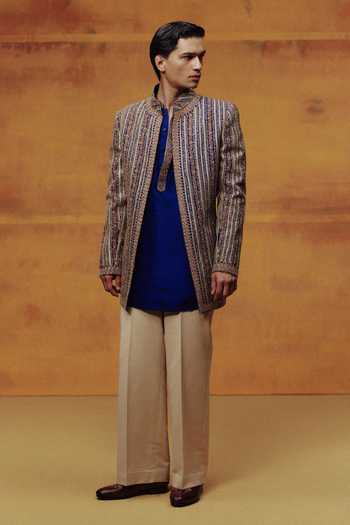 Dolly J The Royal Drift Embroidered Bandhgala Set 