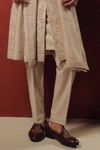 Dolly J Rose Gold Silk, Wool, Terrycloth, Dupion, The Eclipse Embroidered Sherwani Set Online at Aza Fashions Dolly J_Rose Gold Silk, Wool, Terrycloth, Dupion, The Eclipse Embroidered Sherwani Set _Online_at_Aza_Fashions
