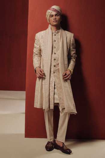 Dolly J The Rose Eclipse Embroidered Sherwani Set 