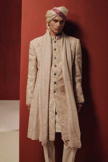Dolly J The Rose Eclipse Embroidered Sherwani Set 