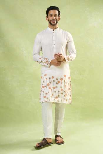 Arihant Rai Sinha Abstract Tulip Print Kurta Set 