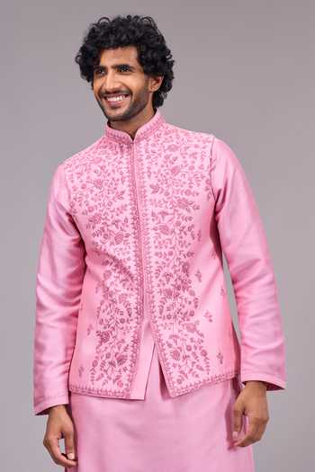 Aariyana Couture Thread Work Bundi & Kurta Set