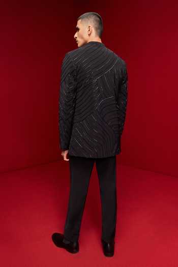 Tisa - Men Cutdana Embroidered Bandhgala Set 