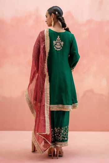 AM by Anita Mittal Anjum Embroidered Anarkali Set 